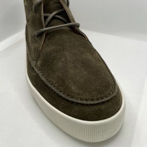 NIB! Longchamp Men’s Suede Ankle Boots Dark Green